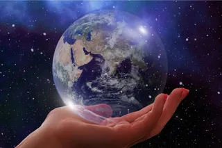 元宇宙世界天空风景背景墙