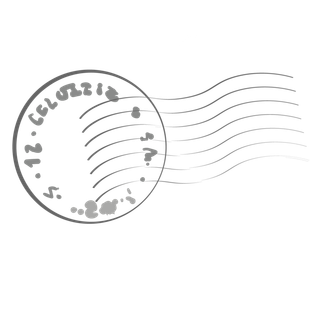 国外复古老式明信片邮件邮戳印元素矢量印刷图案背景