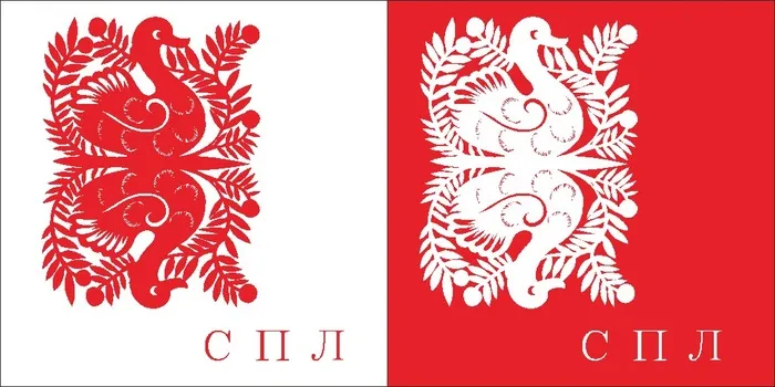 红色喜庆简约风春节窗花剪纸邮票吉祥如意恭喜发财矢量图cdr矢量模版下载