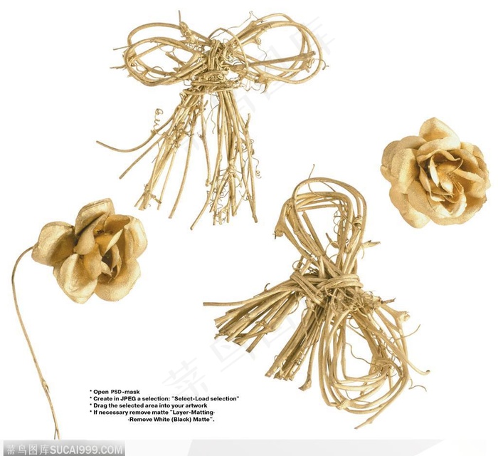 礼品装饰-漂亮的金色装饰物