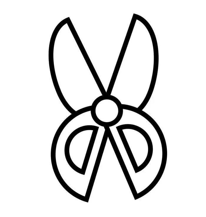 矢量免抠线条剪刀cdr矢量模版下载