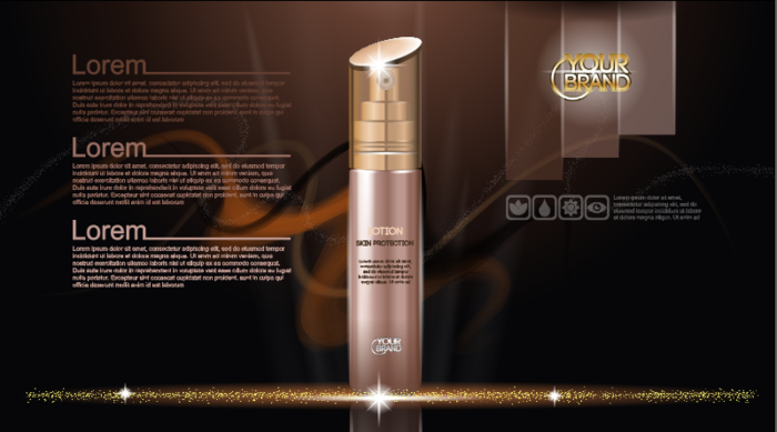 设计广告化妆品素材