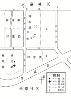 社区内委员会分布设计图纸