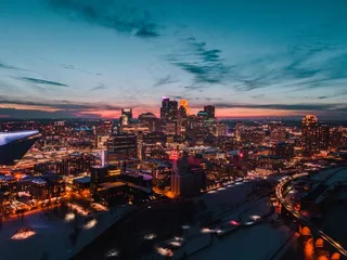 暮色黄昏城市景观图片