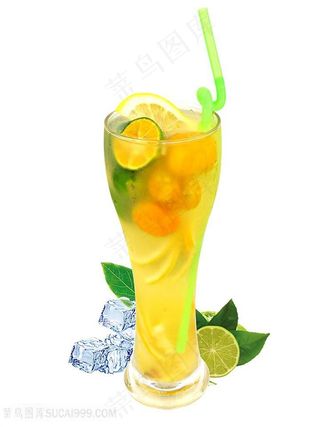 金桔柠檬爽冷饮饮料图片（PNG免抠图）