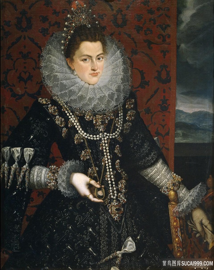 贵妇肖像艺术画油画图片