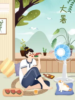 大暑节气海报 大暑节气海报