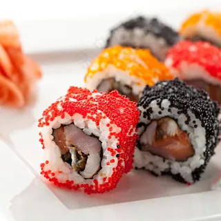 鱼子酱寿司图片