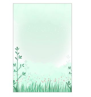 春季绿色海报背景