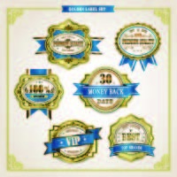 免抠标贴矢量素材