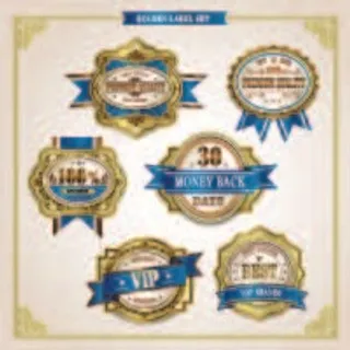 免抠标贴矢量素材