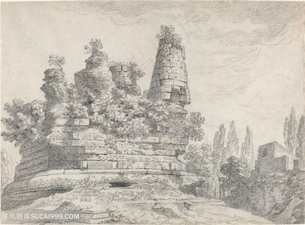 废墟建筑装饰画 废墟建筑装饰画