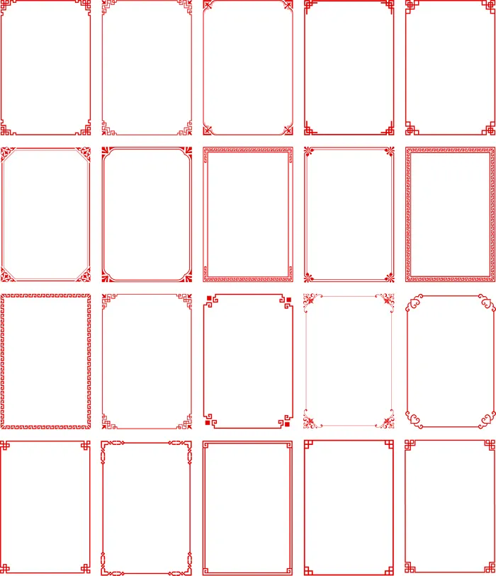 边框素材1cdr矢量模版下载