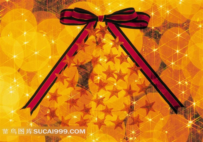 梦幻闪闪星星背景和蝴蝶结图片素材