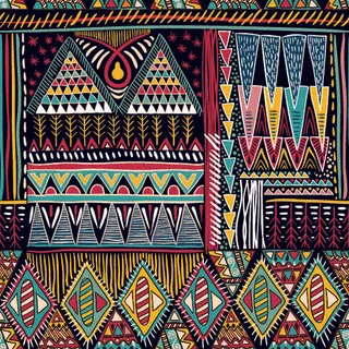 少数民族藏族特色花纹波西米亚风纹理背景图案设计AI矢量图片素材