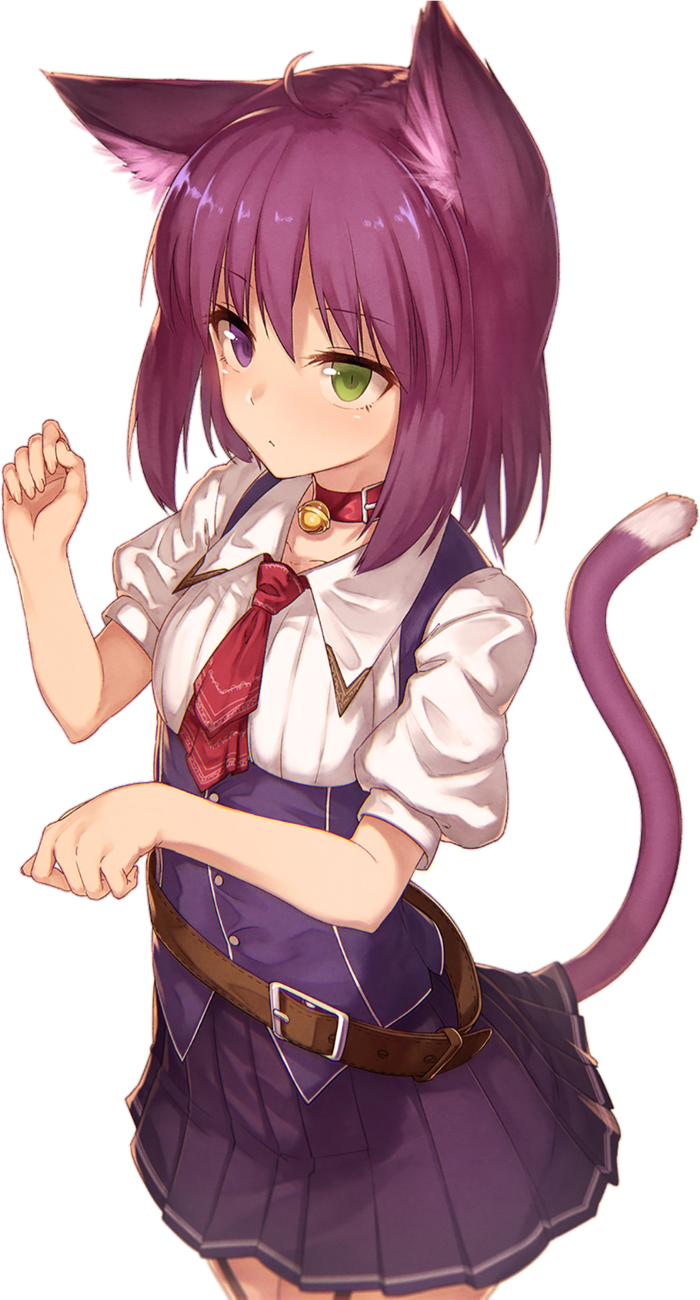 白衬衫猫女郎素材卡通人物