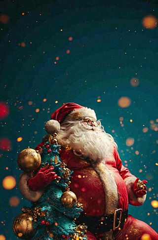 圣诞节圣诞老人礼物创意温馨