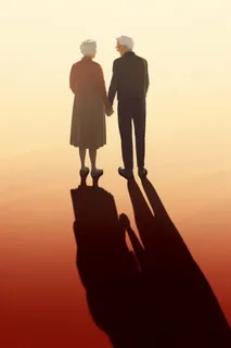 老人复古背影背景