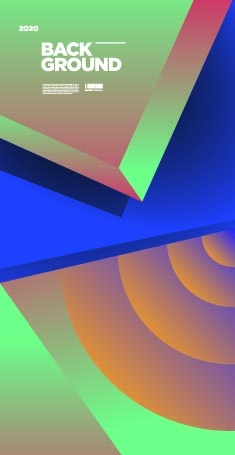 炫彩几何图形背景 几何艺术设计eps,ai矢量模版下载