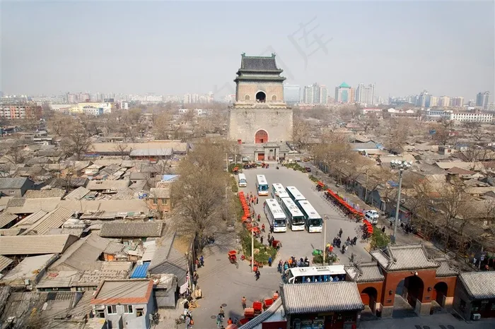 钟鼓楼风景建筑摄影图片