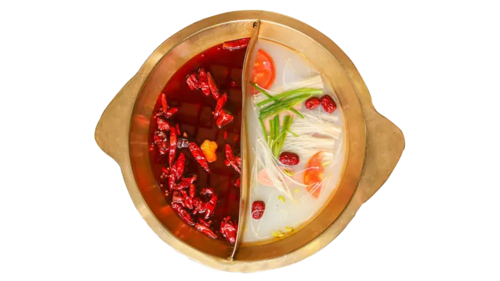 清汤辣椒鸳鸯火锅