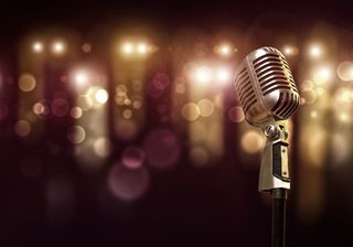 话筒麦克风特写图片