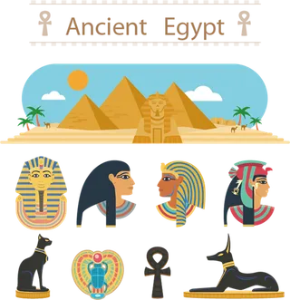 埃及元素卡通