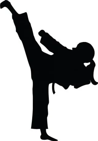 空手道剪影 PNG免抠