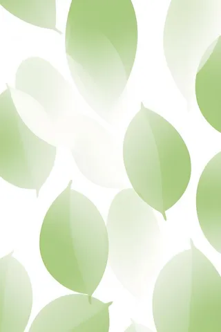 简约树叶剪影绿色背景