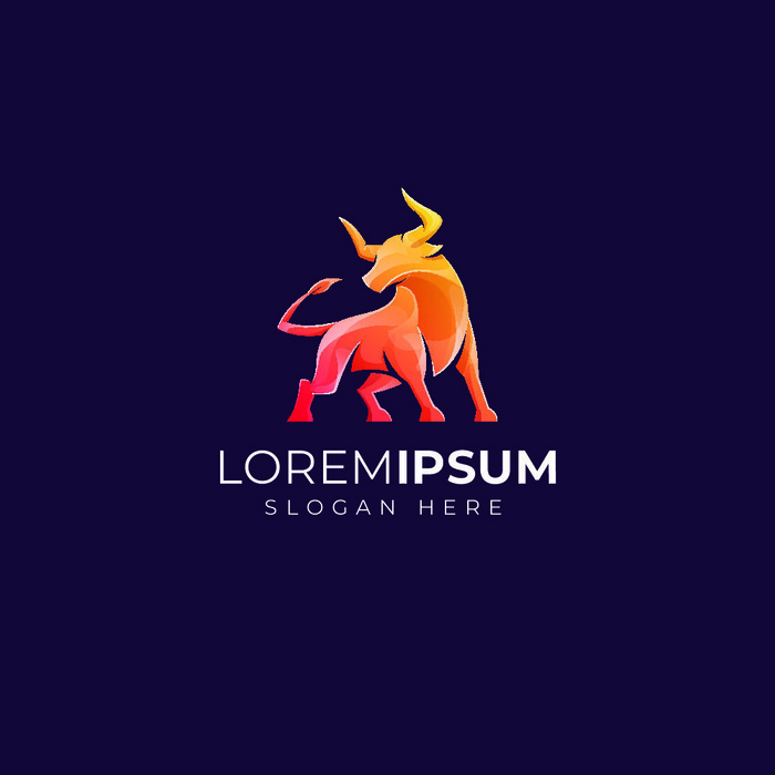 动物形象几何图形状鸟类狗狗渐变LOGO标志ai矢量源文件设计素材eps,ai矢量模版下载