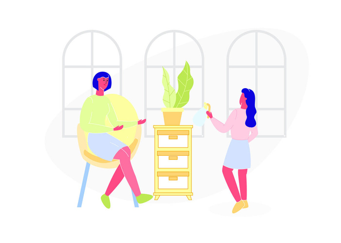 扁平化人物场景办公互联网等距ai矢量设计网页海报UI素材插画