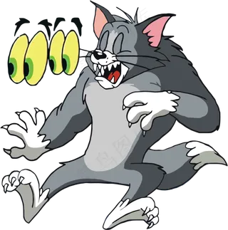 彩色动漫猫和老鼠图片