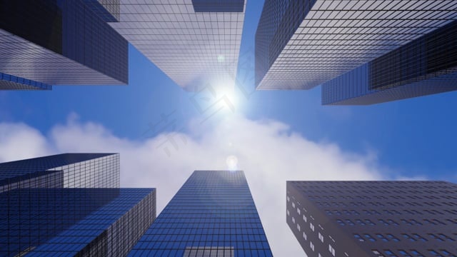 摩天大楼, 建筑物, 塔, 结构, 现代的, 天空, 云