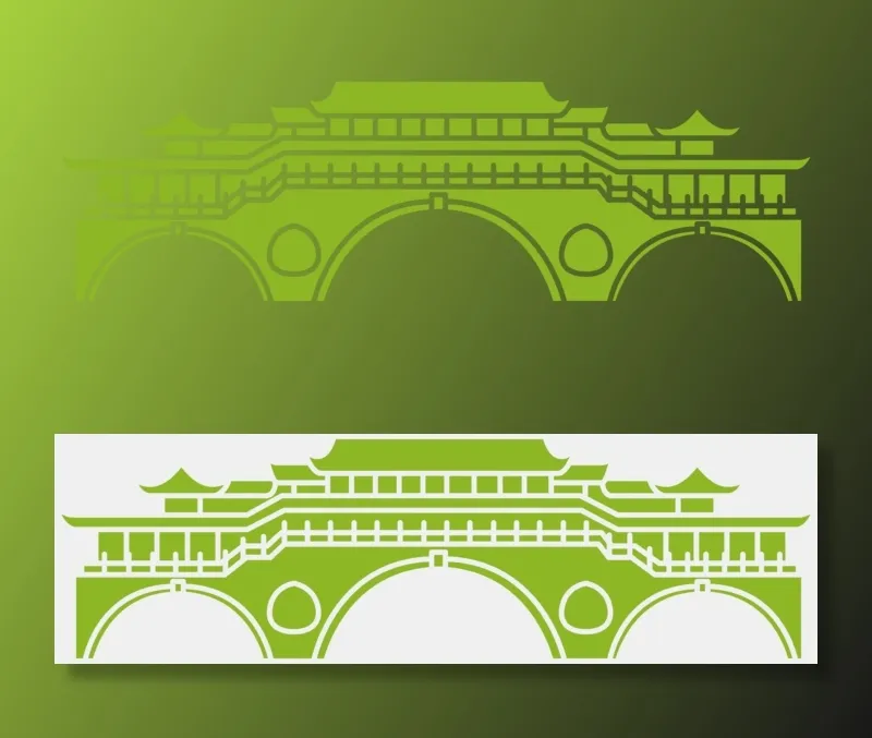 桥免扣元素psd模版下载