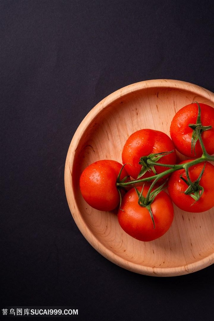 木盆西红柿摄影素材