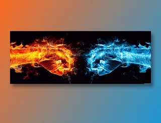 火拳与冰拳相撞