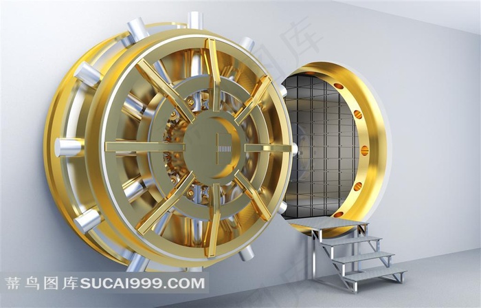 保险柜黄金门打开高清图