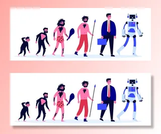 扁平化人物场景办公互联网等距ai矢量设计网页海报UI素材插画