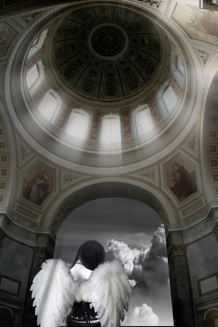 忧郁的天使图片