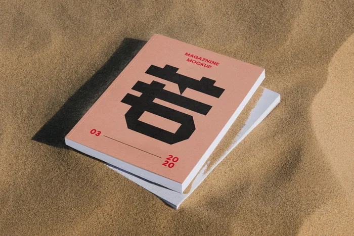 杂志书籍Thick Magazine Mockup