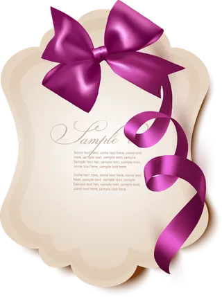 紫色蝴蝶结标签