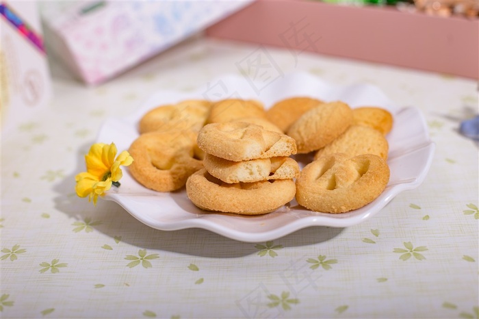 曲奇饼干摄影图