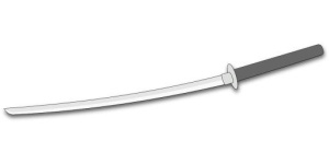 武士刀 PNG免抠