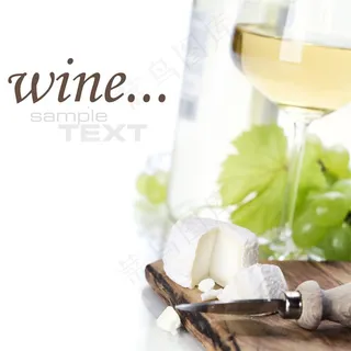 美酒和点心海报