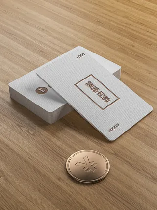 高端大气商务名片样机