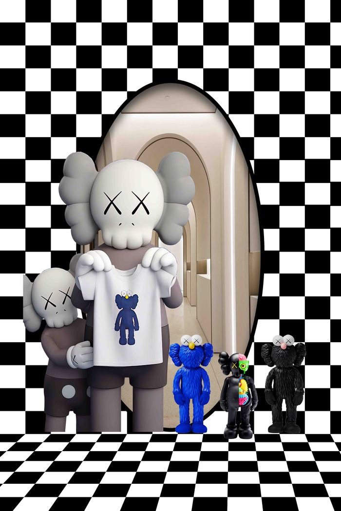 3D立体装饰画psd模版下载