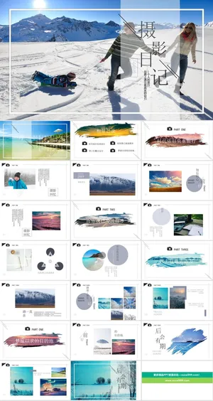 摄影照相机学习PPT模板ppt模版