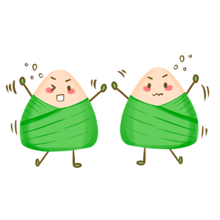 端午节粽子励志表情免扣元素