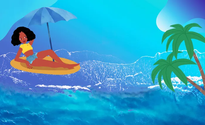 夏季渐变背景