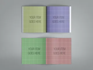 简约画册样机展示效果